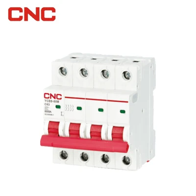 Disyuntor miniatura MCB CNC Mini Disyuntor Ycb9-80m 4.5ka; 6ka; 10KA