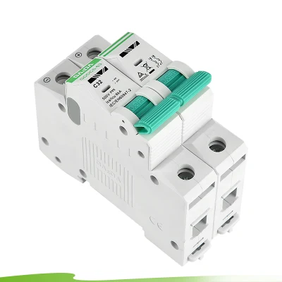 Interruptor DC MCB 2p MCB de montaje en carril DIN