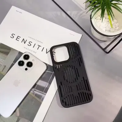  Ice Armor PC de refrigeración para iPhone 15 14 PRO Max Funda magnética para teléfono de ordenador mate con protección de cámara metálica