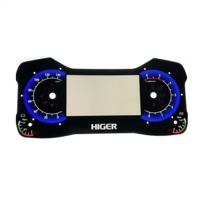 Superposición de gráfico personalizado de impresión UV Cristal táctil capacitiva de adhesivo de contacto Panel acrílico