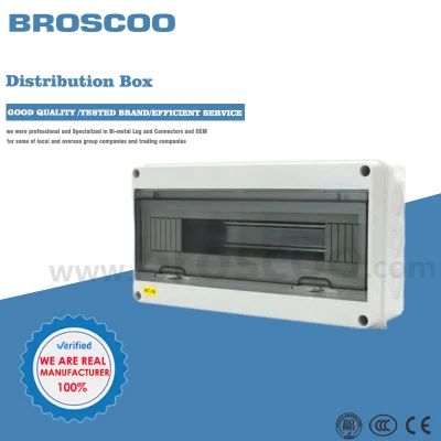 Venta en caliente placa de panel MCB de la alimentación eléctrica 18 vías de distribución Caja impermeable IP66