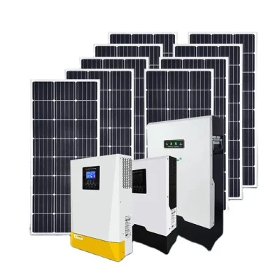  Batería híbrida de ión-litio solar trifásica 5000W sistemas solares Inicio 5kw 10KW 25kw 30kW de Grid Solar Panels 1000W Precio