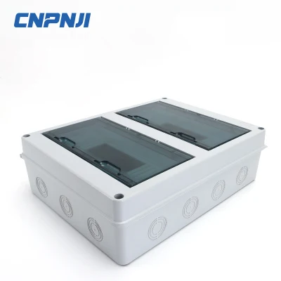  Cnpnji PVC HT 5/8/12/15/18/24 vías Home Caja de distribución de plástico impermeable Caja de plástico para placa de interruptores de montaje superficial