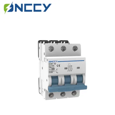  PV DC 1000V MCB miniatura 1P/2p/3p/4p 10A 20A 40A 63A Mini disyuntor eléctrico para sistema de energía solar