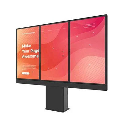  Conduzca a través de 65 pulgadas de exterior LED mensaje Smart Digital LCD Mostrar menú firmar tablero