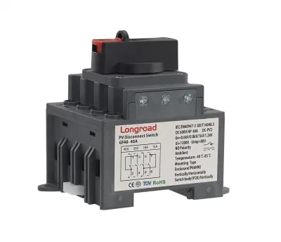 El modelo FG40s PV DC Montaje en carril DIN Seccionador principal