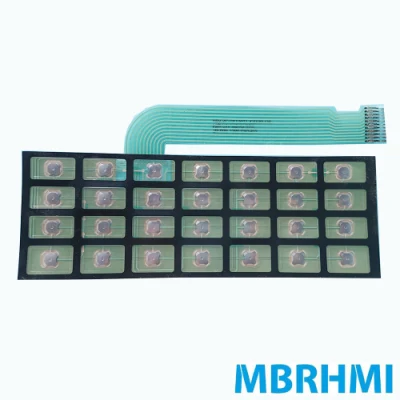 Interruptor de membrana teclado Teclado/Panel de control con placa posterior de aluminio