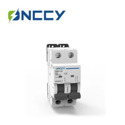 1P 2p 3p 4p 1A~80A DC MCB 250V 500V 1000V DC eléctrico Mini circuito Breakers Energía Solar PV sistema
