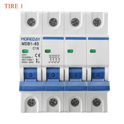  Moreday MCB CA L7 1P 2P 3P 4P 6 a 16 A 20 A 40 A 63 A 230V 400V CB Mini Eléctrico CE el fabricante de disyuntor