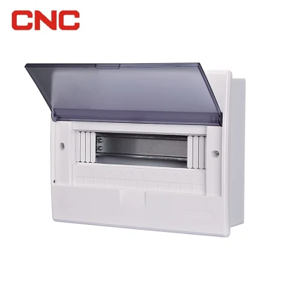  Caja de distribución de CNC (YCX6) de montaje en superficie exterior de 36 vías de montaje empotrado MCB Panel de distribución de ABS Caja de distribución de tres filas de la junta