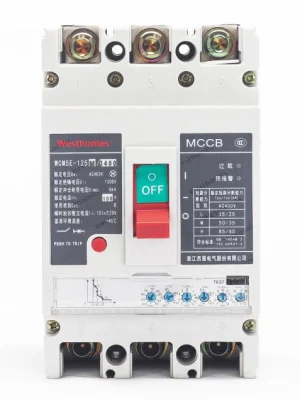  Disyuntor de caja moldeada Wcm5e-250m/3400 corriente ajustable electromagnética 50/60Hz 690V 3/4 polos de ruptura alta MCCB