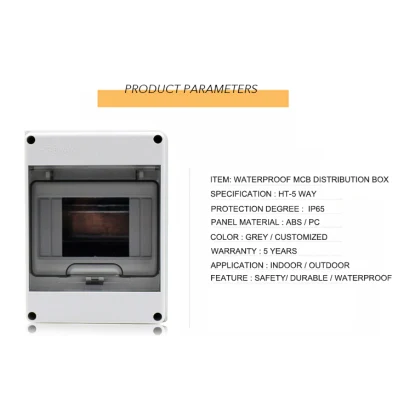 5way dB Caja impermeable exterior IP65 plástico de seguridad distribución eléctrica Caja