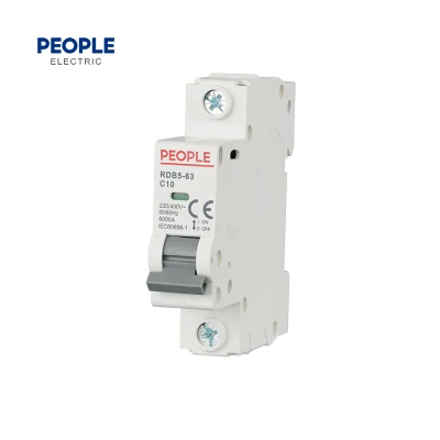  La gente Rdb5-63 Serie 1P 10UN SWITCH AC/DC miniatura MCB/Mini el Disyuntor 2p/3P/4p disyuntor del circuito de aire con CE