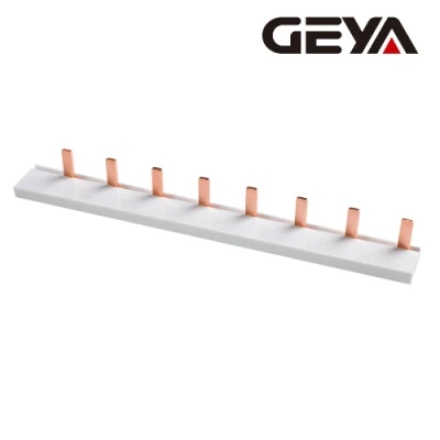  Geya 1p 63un pin de cobre tipo barra Caja de distribución para el Disyuntor MCB 63un conector de conexión Busbar