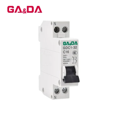  MCB eléctrica 230V 1+Npe Carril DIN AC Mini Disyuntores
