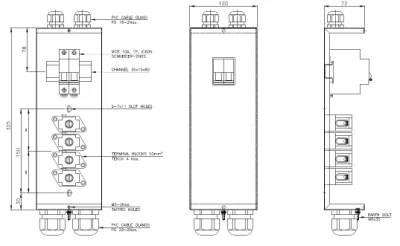 10A 16A conector de unión de terminales de la caja MCB