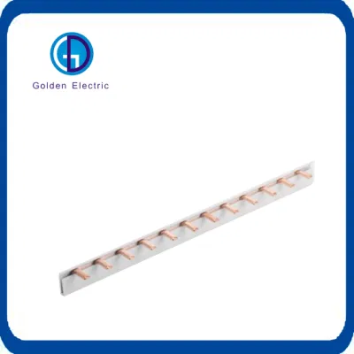  Tipo de clavija de conector de disyuntor de embarrado eléctrico MCB de bajo precio Barra de bus de cobre estañado con 1P 2p 3p