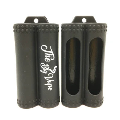  2 ranuras Funda de silicona de 18.650 Li-ion Estuche de silicona de verificación de 2* 18650 Batería de almacenamiento