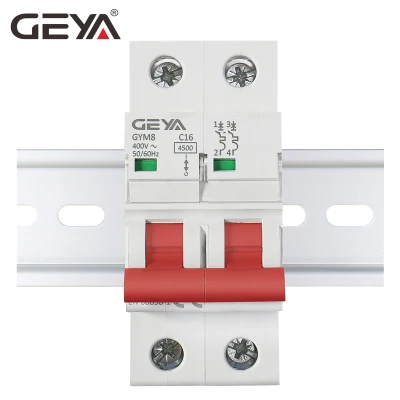  Disyuntor de circuito de la MCB de Geya Mini 2p 6A 16A 32A 40A 63A 4,5ka