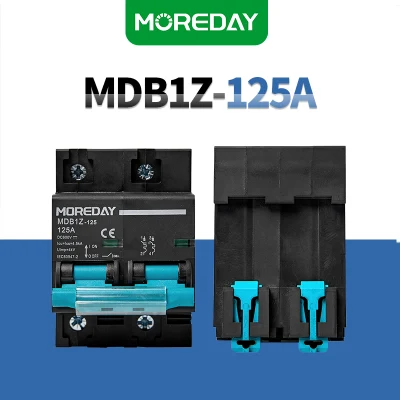 DC MCB 100A 125A 1P 2p 3p 4p 240V miniatura Interruptor eléctrico IEC de carril DIN