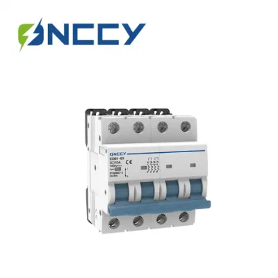 Electricidad de calidad superior MCB C63 1P-4 Polo 6kA DC AC Mini disyuntor en miniatura con CE SAA CB