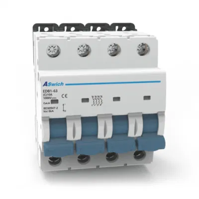 2P disyuntor en miniatura MCB AC DC 3p 4p