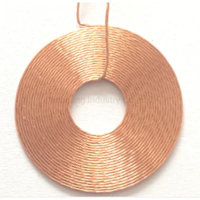 Personalizar la transmisión y recepción de las bobinas de inducción de la bobina de Qi del receptor de cargador de la plaza de la ronda de la bobina de transmisor de carga inalámbrica Precio bobina de inducción de carga
