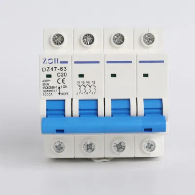  1P 2P 3P 4p DC Mini Disyuntor 250V 500V 750V 1000V MCB disyuntor de circuito de aire de 10 a 16 A 20 A 25 A 32 A 40 A 50 A 63