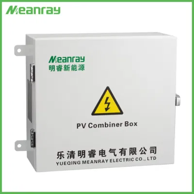  Sistema Solar PV CC caja combinadora de entrada de 6 cuerdas 1 Salida Ccombiner IP65 caja de fusibles y SPD