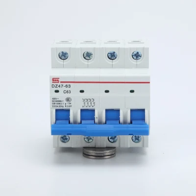  Dz 4.5ka MCB47-63 4 Polos 10~63Una pequeña mini Disyuntor