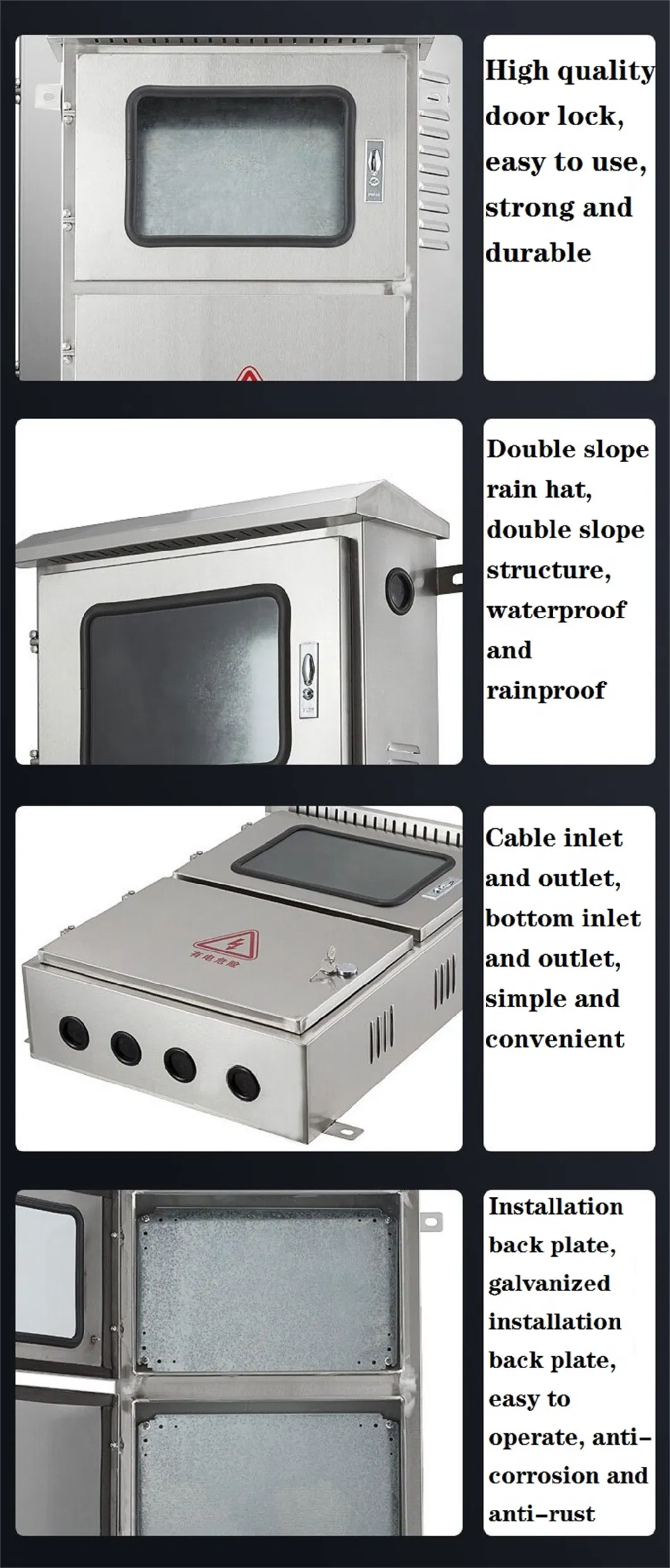 Kcjxf 220V 380V 3-200kw Single-Phase Three-Phase Photovoltaic Grid-Connected Distribution Box