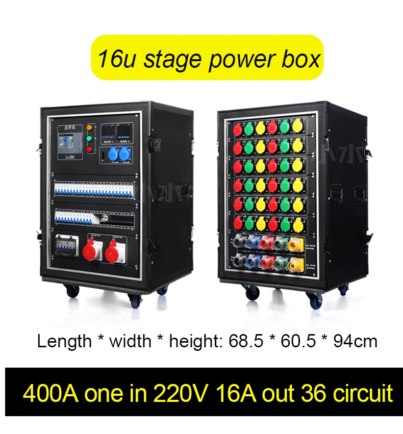 Flush Type Stage Light Distribution Box Power Distribution Box for Stage Light Can Be Customized Portable Power Distro Plug