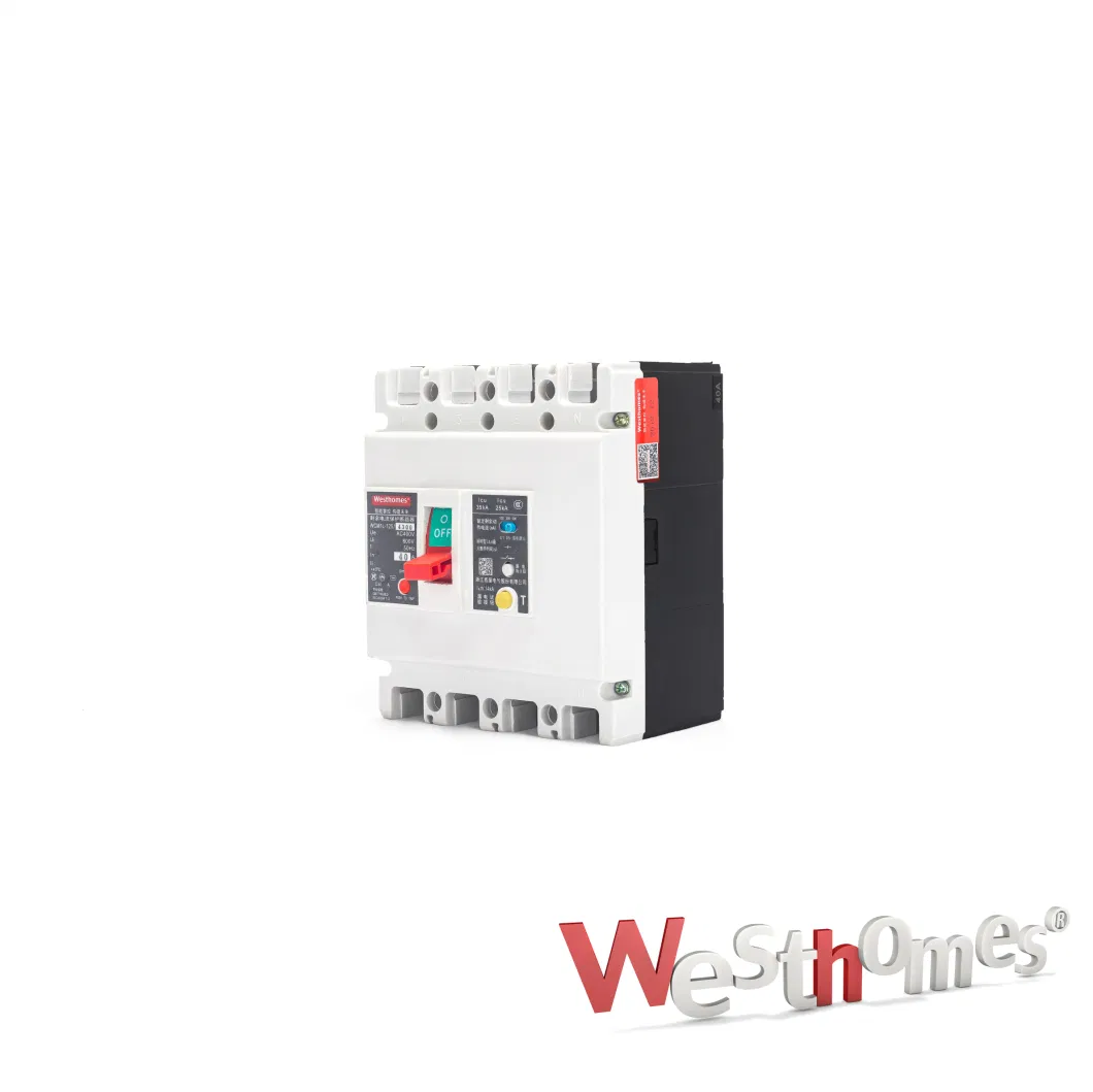 Moulded Case Earth Leakage Circuit Breaker AC Breaking Capacity 6-10ka Electrical Wsb1le-63 MCB