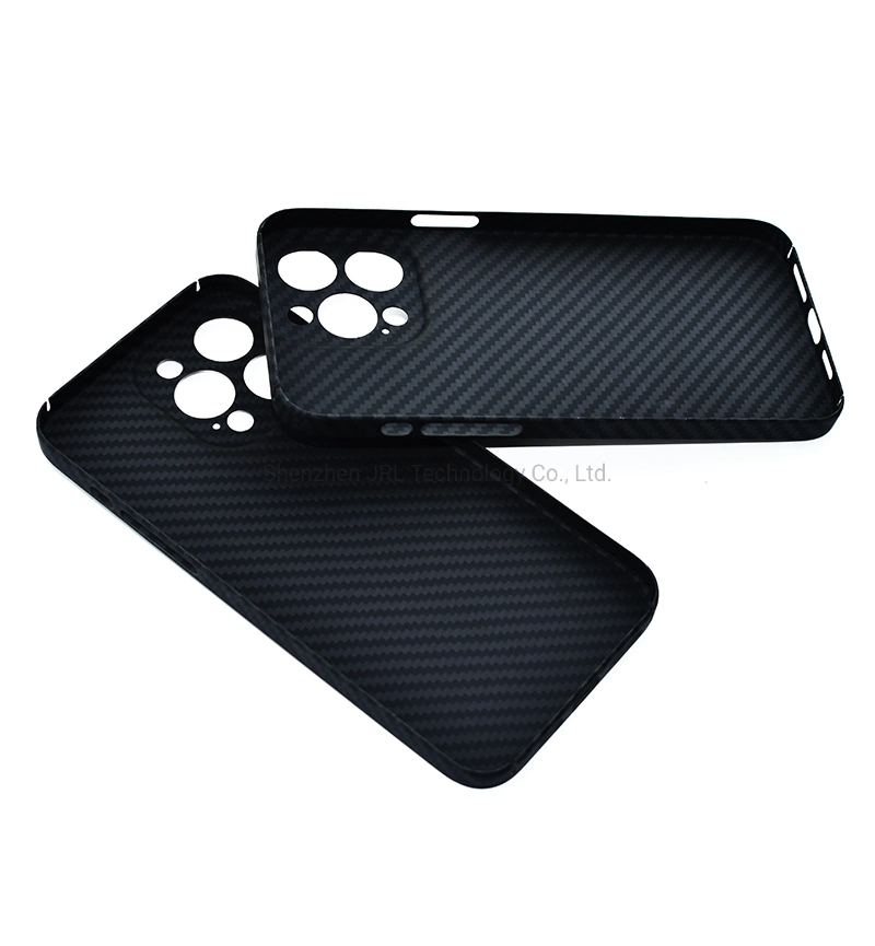 Unique Camera Metal Ring Full Protection Design Aramid Carbon Fiber Phone Case for iPhone 14