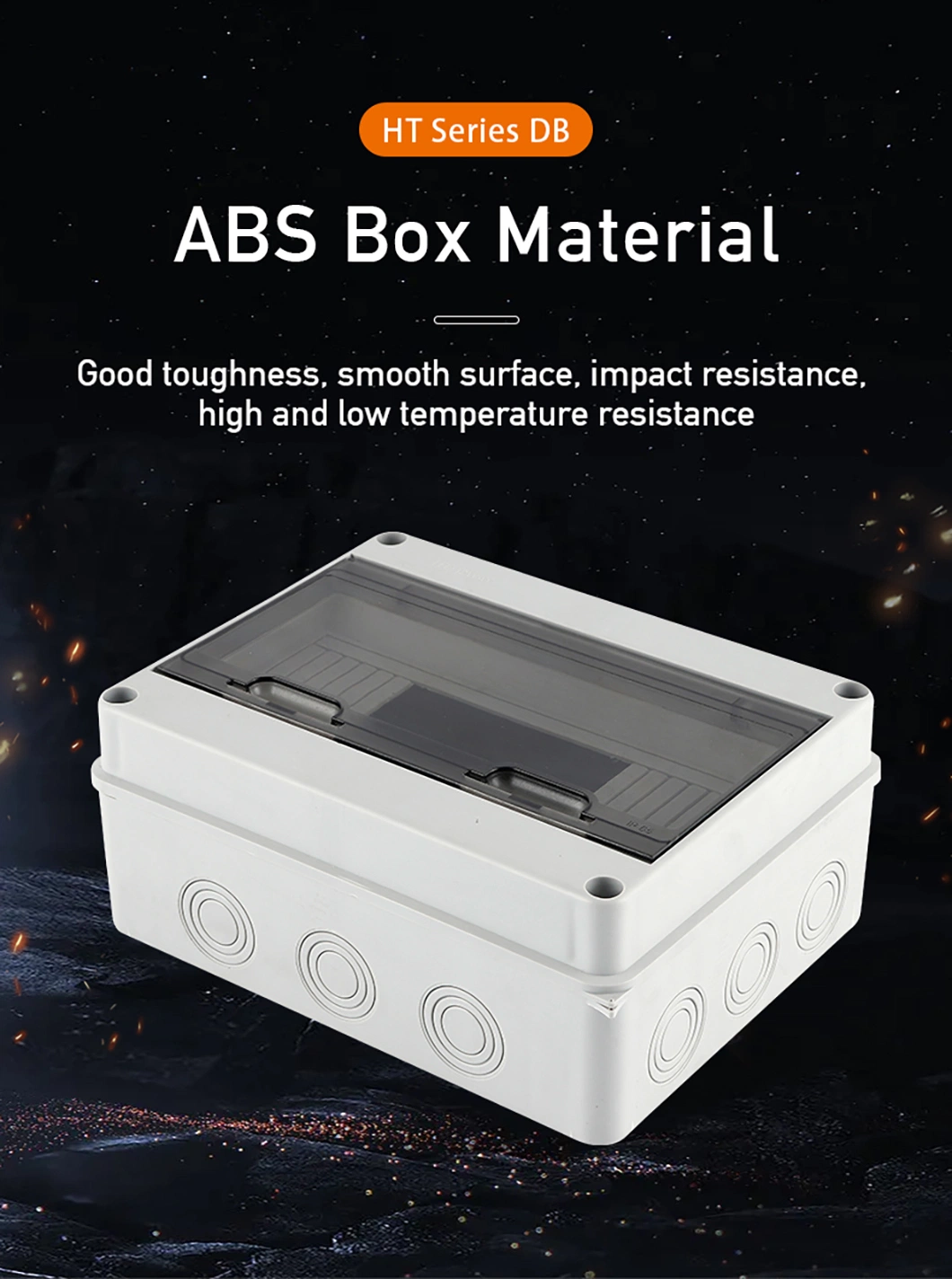 5way DB Box Outdoor Waterproof IP65 Safety Plastic Electrical Distribution Box