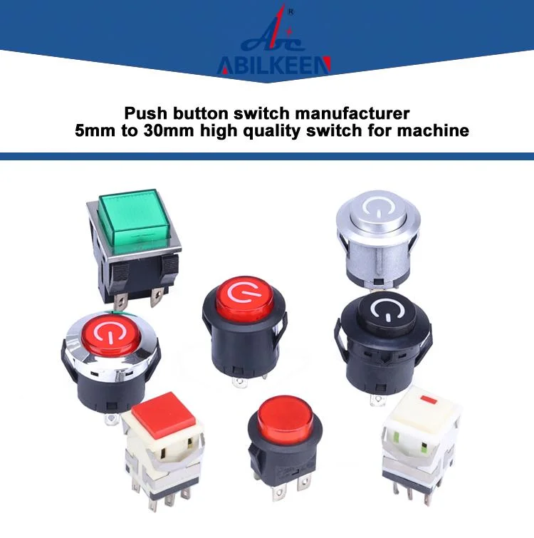 Ds-324 Small Plastic Push Button Switch 12mm Momentary off- (On) 1A 250VAC Mini Push Button Switch