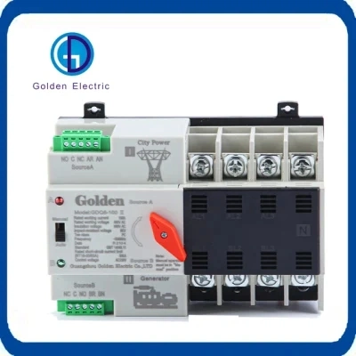 High Quality Automatic Transfer Switch Equipment 4p ATS 100A 160A 250A 400A 800A 1000A 1600A Generator Gdq5 Change Over Switch