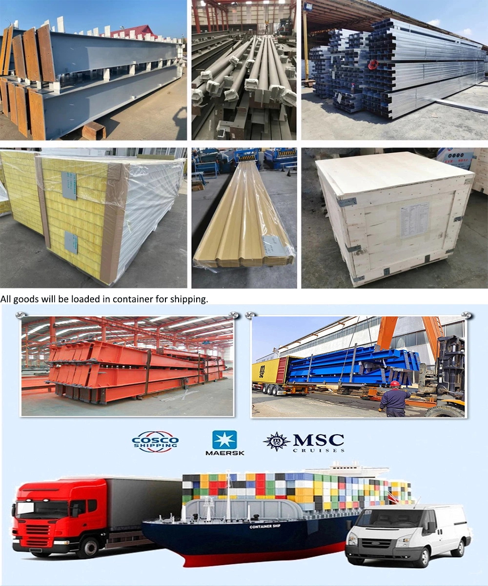 Modular Construction Building Steel Structure Prefabricated Metal Warehouse /Workshop for Algeria