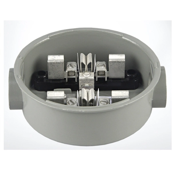 Round Meter Socket 4 Terminal with 2 Set 1 Inch Hub with Stainless Steel Snap Lock Sealing Ring