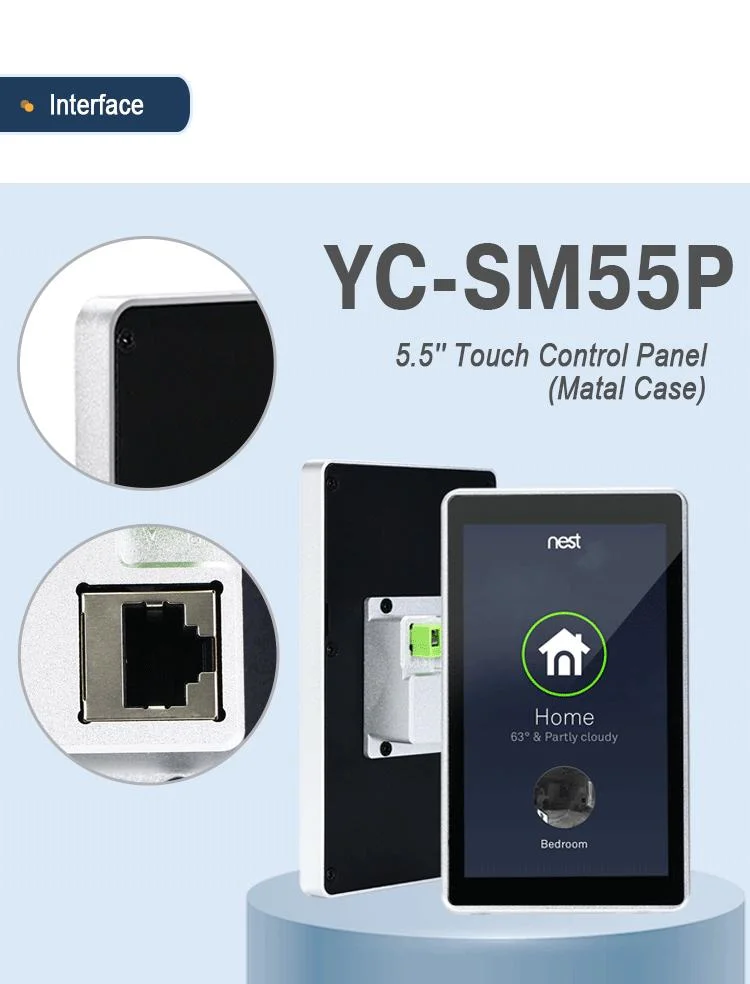 Yc-Sm55p Small Size 5.5 Inch Rk3566 Android Tablet Smart Home Automation Touch Screen Control Panel with RS485