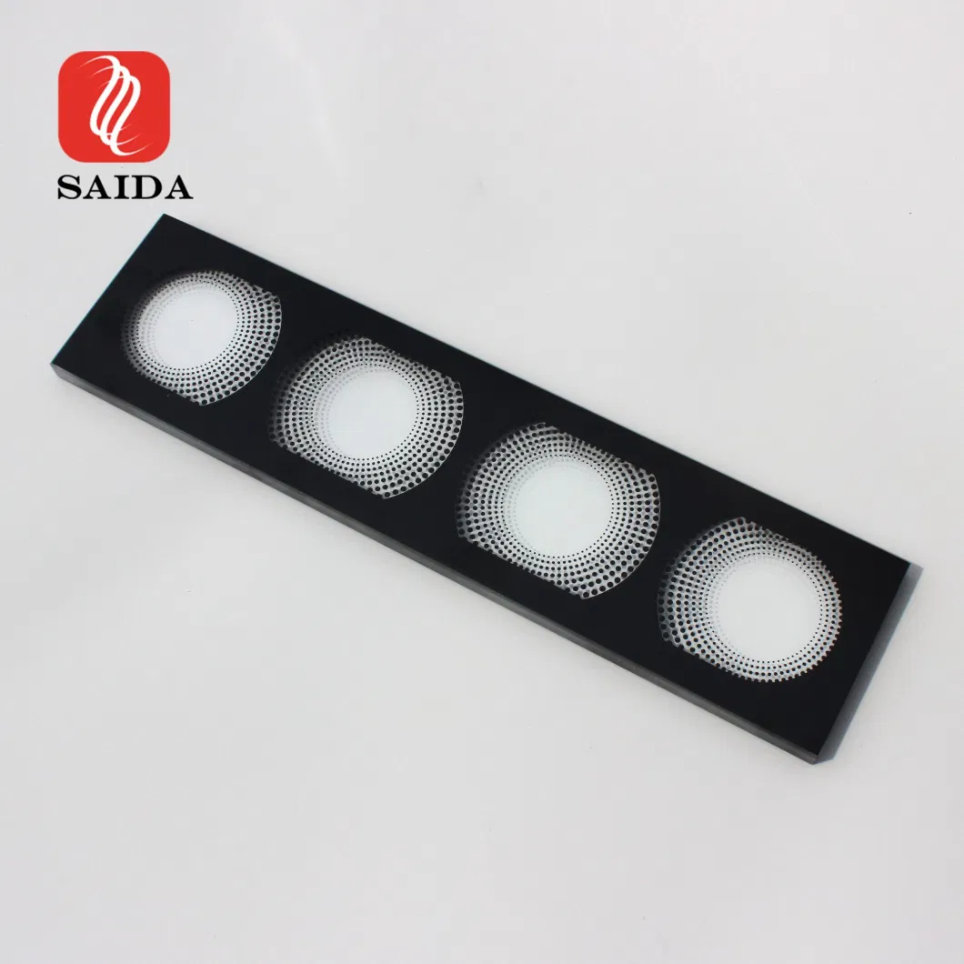 Ceramic Printing Physical Tempered 3mm, 4mm, 6mm Lighting Glass Cover Decorative Glass Panel