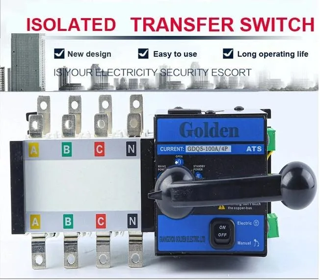 Super Long Electric ATS Change-Over Switch 16-3200A Automatic Transfer Switch for Generator and Solar System