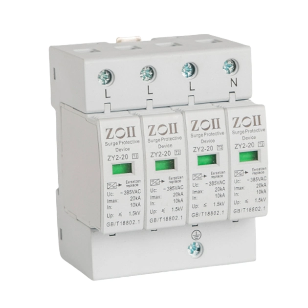 220 V Surge Protector 20ka-80ka 1000VDC 4p DC Surge Protector Protection Device SPD for Solar Energy