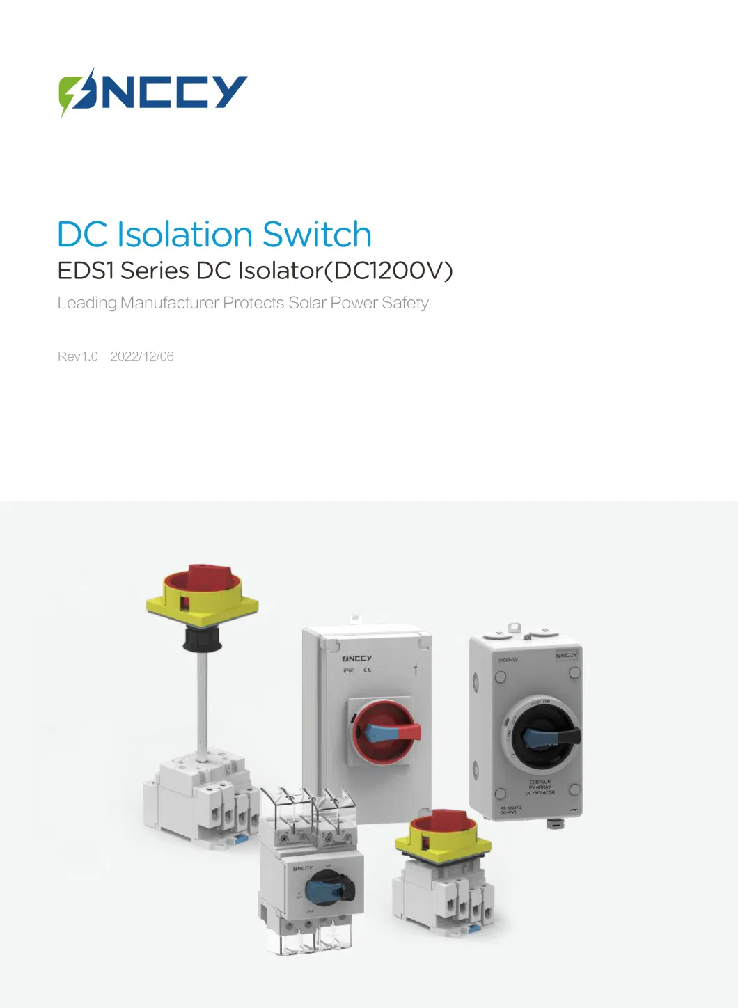 Electrical Solar PV Isolator System DC Automatic Transfer Type IP66 Enclosure Isolation Switch