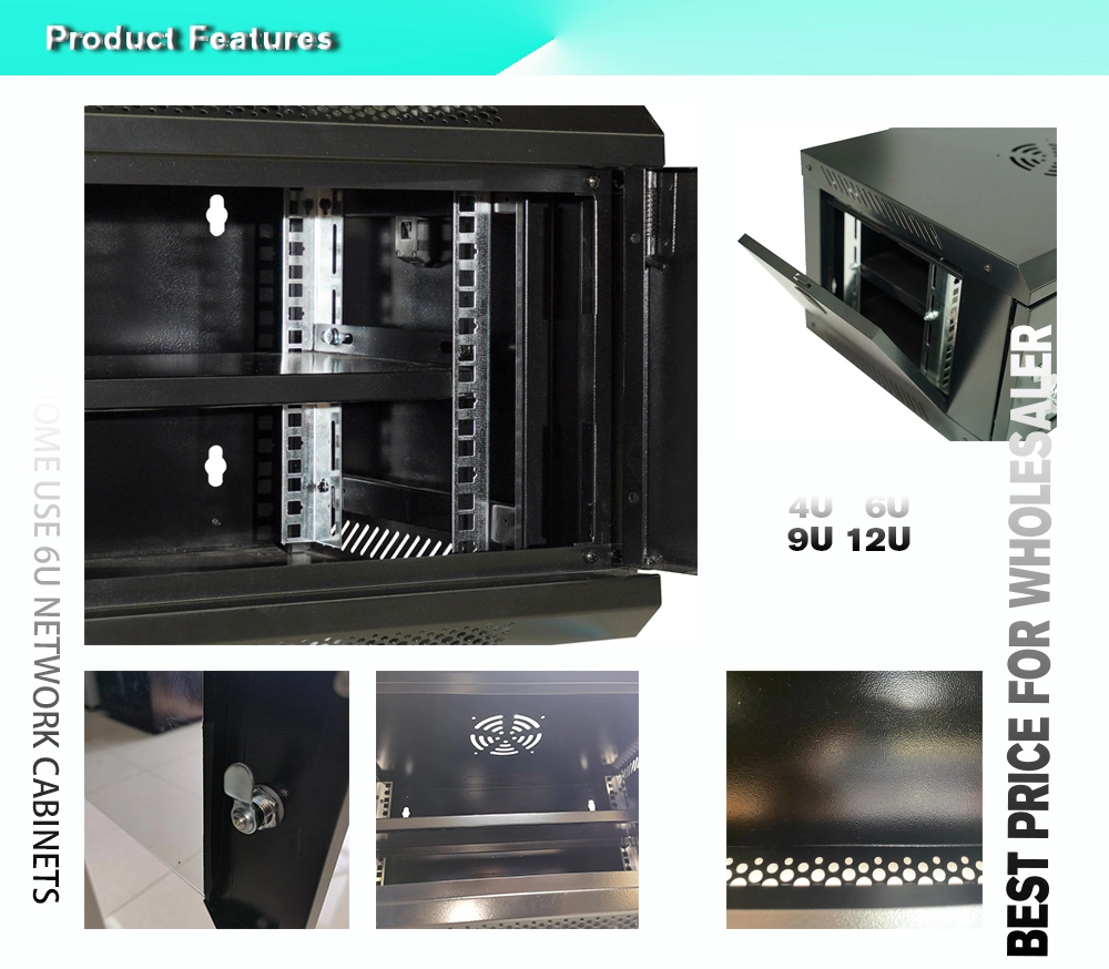 19 Inch Small Server Rack Wall Mount 350*600*450 in mm