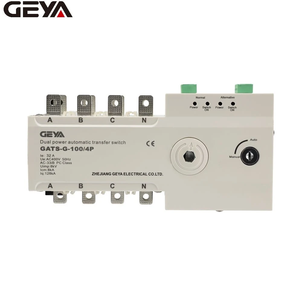 Geya W2r-110V-3p Electric Residential Transfer Geya 3 Phase Automatic Changeover Generator Switch