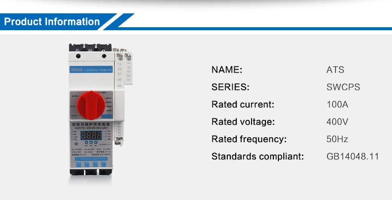 Singi Swcps Electrical Switch ATS Automatic Transfer Switch