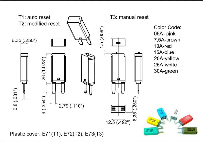 Atc, Victor, Circuit Breaker for Boat Car RV EV Truck (E7 Series)