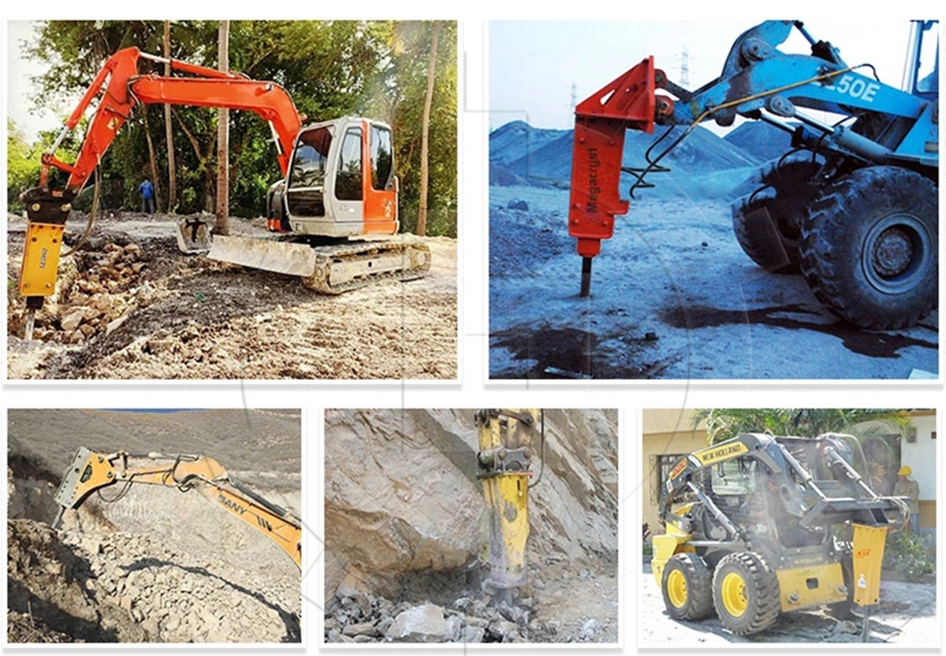 Construction Machinery Concrete Stone Hammer Hydraulic Rock Breaker for Excavator 3ton 12ton 18ton 20ton 30ton Diggers