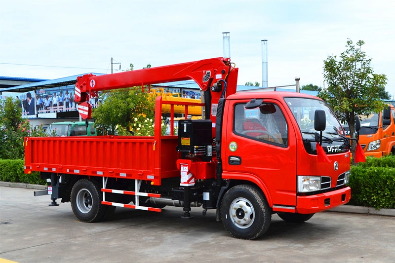 New Type 4 Ton Small Miniature Crane with Telescopic Boom 4X2 Truck-Mounted Crane